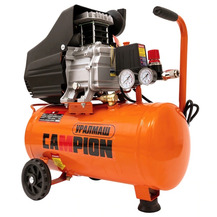 Compresor de Aer 24L, 2.5CP, 200L/min, 3000RPM, cu ulei, Campion CMP2024 - CMP2024